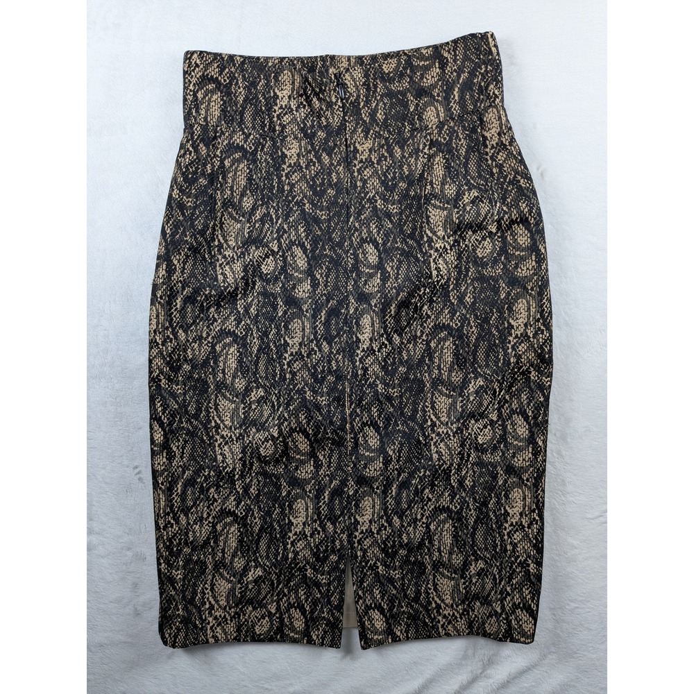 Antonio Melani Pencil Skirt Snake Print Career Wear Party Size 0‎